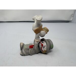 Vintage Enesco Li'l Vagabond Hobo Clown with his dog Porcelain Figurine